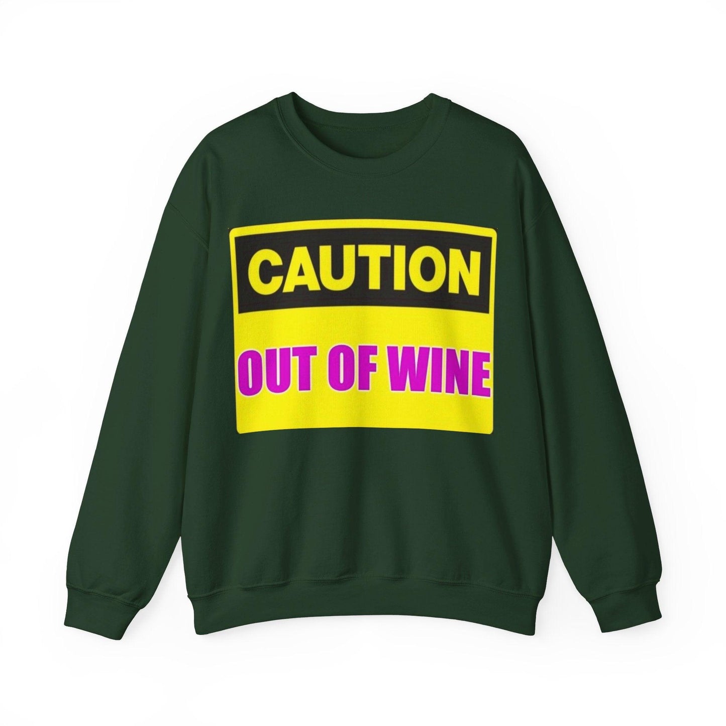 Caution Wine - Unisex Heavy Blend™ Crewneck Sweatshirt