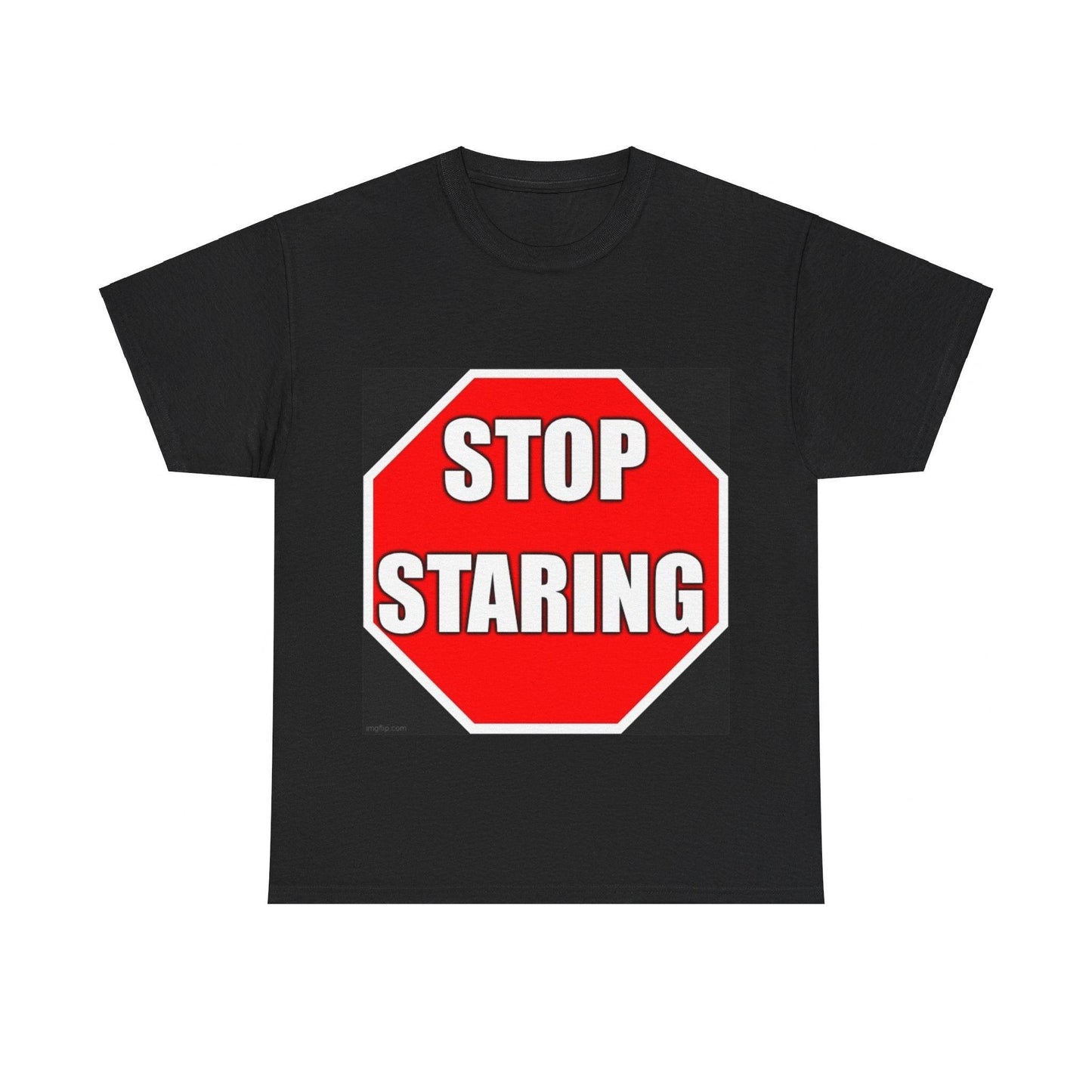 State Of Mind - Stop Staring (Black)- Unisex Heavy Cotton T-Shirt