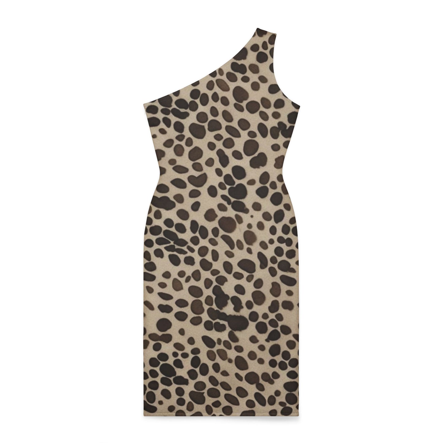 Leopard Print Shoulder Dress