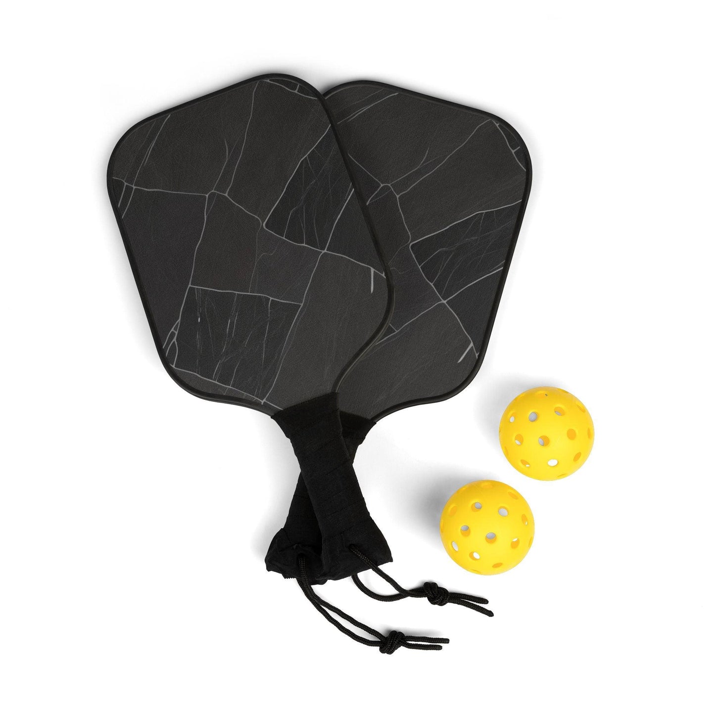 Black Marble Pattern - Pickleball Kit - Better Mode