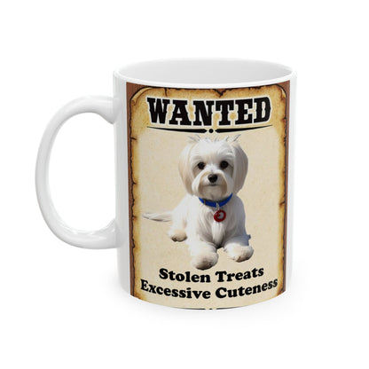 Wanted Poster Ceramic Mug - Maltese