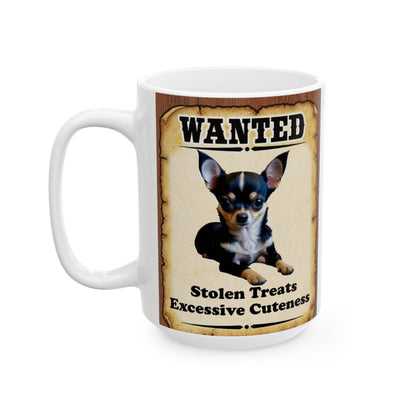 Wanted Poster Ceramic Mug - Chihuahua