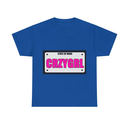 State Of Mind - CRZYGIRL - Unisex Heavy Cotton T-Shirt