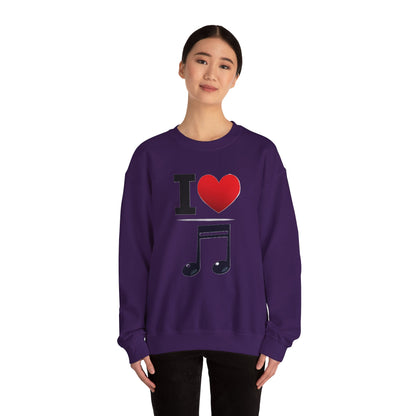 I Heart Music - Crewneck Sweatshirt