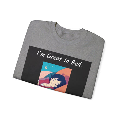 Great In Bed - Unisex Heavy Blend™ Crewneck Sweatshirt