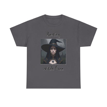 Halloween - Resting Witch Face - Unisex Heavy Cotton T-Shirt - Better Mode