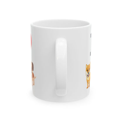 I Heart Dogs - Ceramic Mug, (11oz, 15oz) - Better Mode