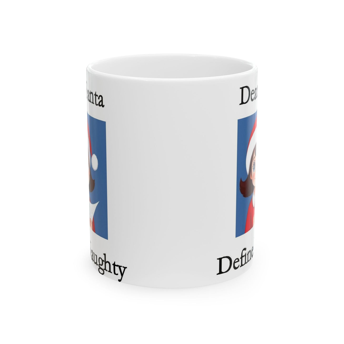 Dear Santa 1 (White) - Ceramic Mug, (11oz, 15oz)