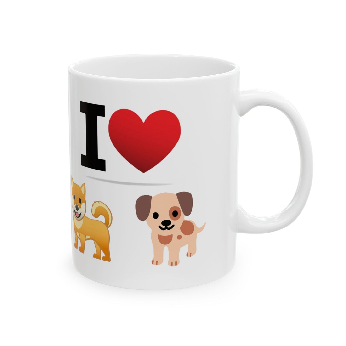 I Heart Dogs - Ceramic Mug, (11oz, 15oz) - Better Mode