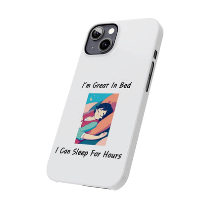 Great In Bed (White) - Slim Phone Cases - Better Mode