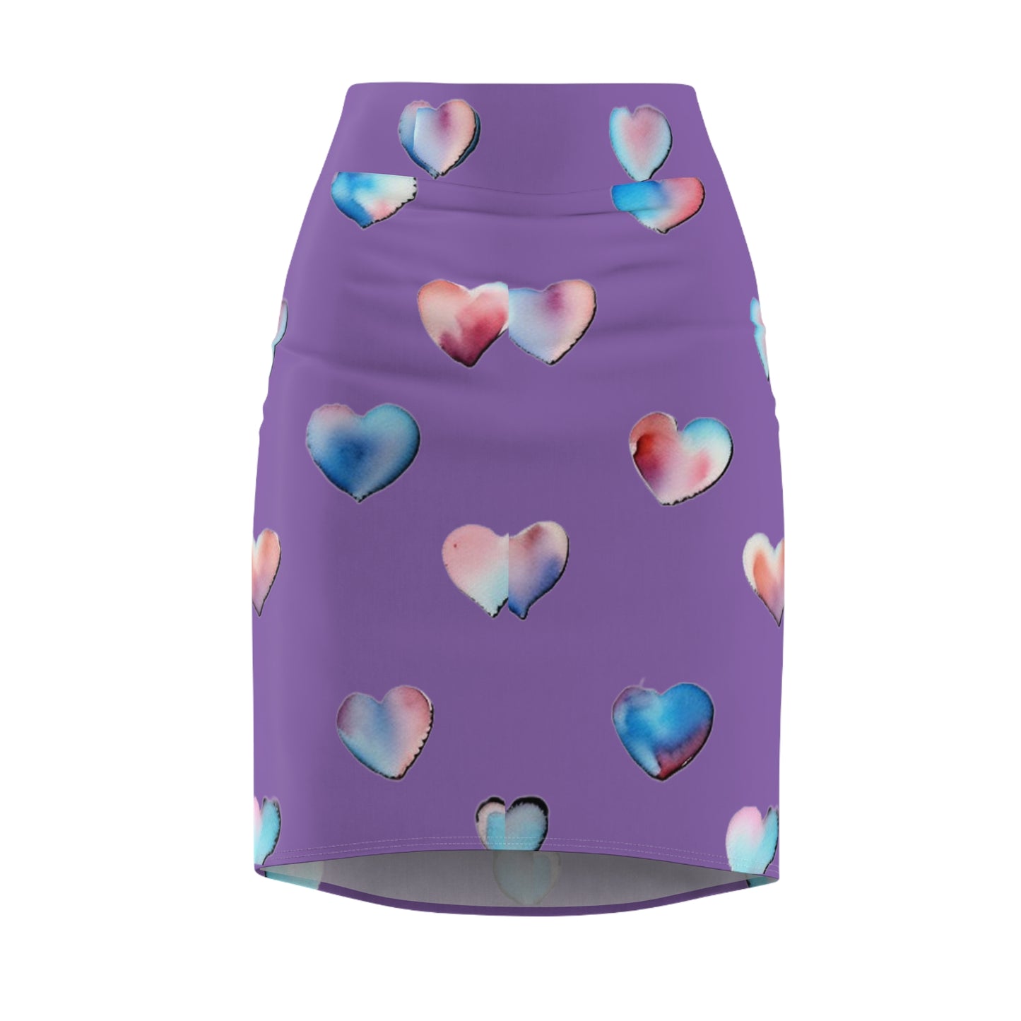 Heart Pattern Women's Pencil Skirt