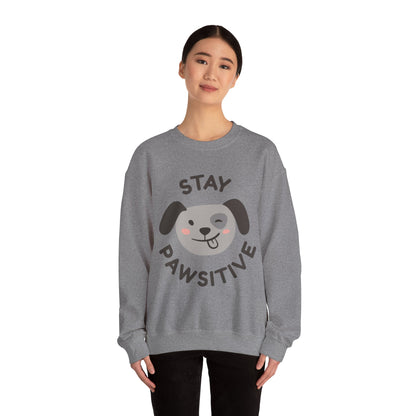 Stay Pawsitive - Crewneck Sweatshirt