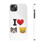 I Heart Cats - Slim Phone Cases