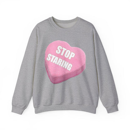 Candy Heart "Stop Staring" - Crewneck Sweatshirt - Better Mode