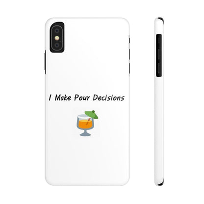 Pour Decisions Cocktail (White) - Slim Phone Cases - Better Mode