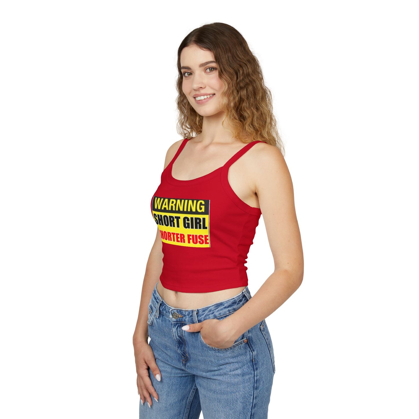 Short Girl Short Fuse - Women's Spaghetti Strap Tank Top