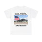 Red, White, Right (White) - Unisex Heavy Cotton Tee