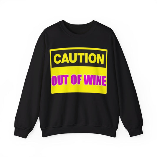 Caution Wine - Unisex Heavy Blend™ Crewneck Sweatshirt