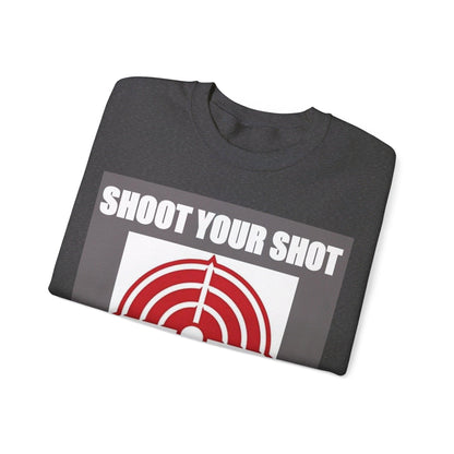 Shoot Shot - (Gray) - Unisex Heavy Blend™ Crewneck Sweatshirt