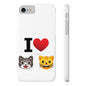 I Heart Cats - Slim Phone Cases