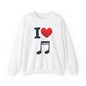 I Heart Music - Crewneck Sweatshirt