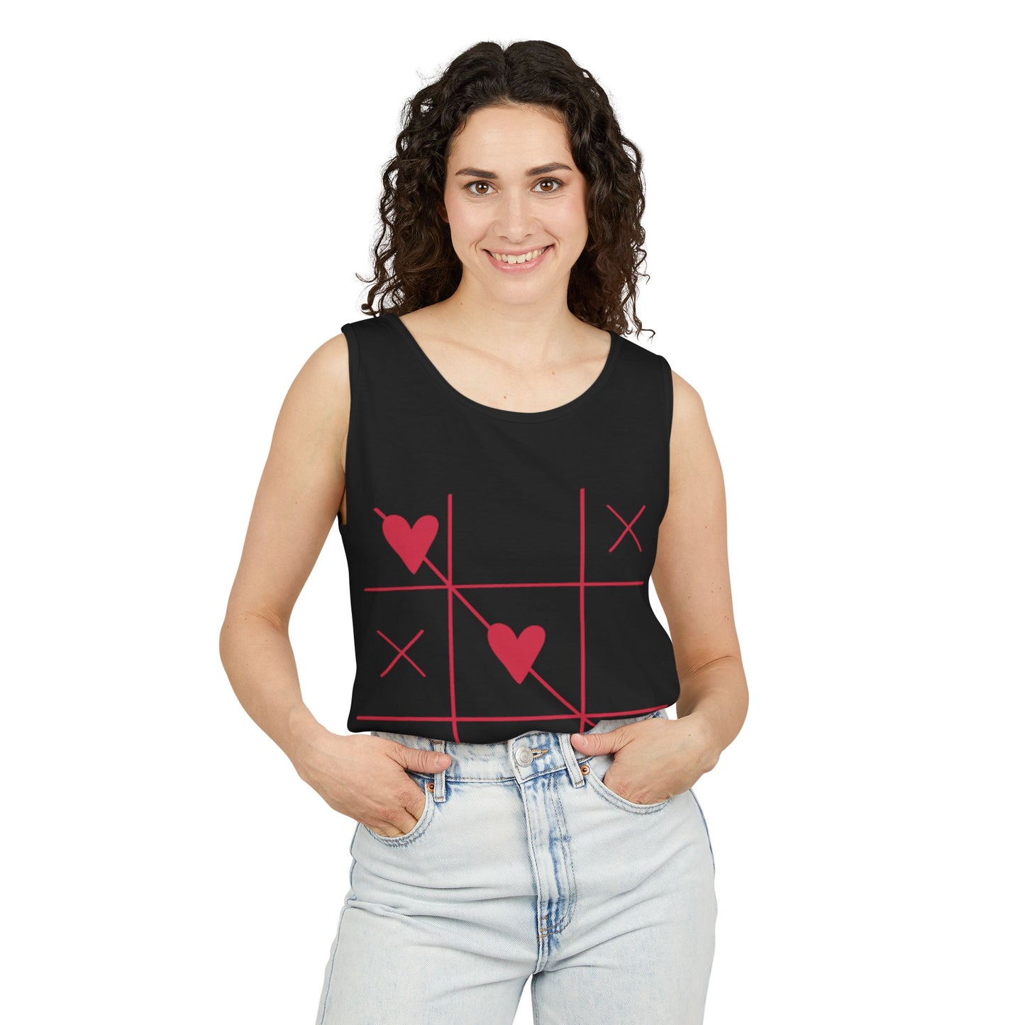 Tic Tac Toe Hearts Tank Top