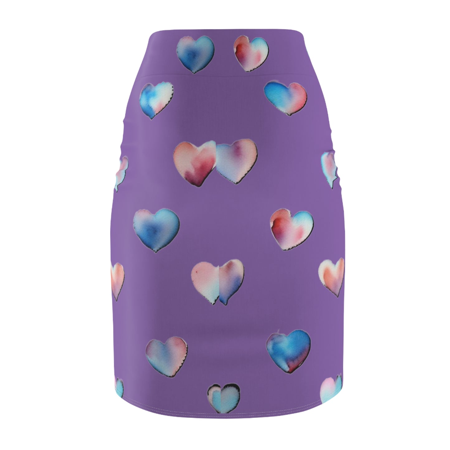 Heart Pattern Women's Pencil Skirt