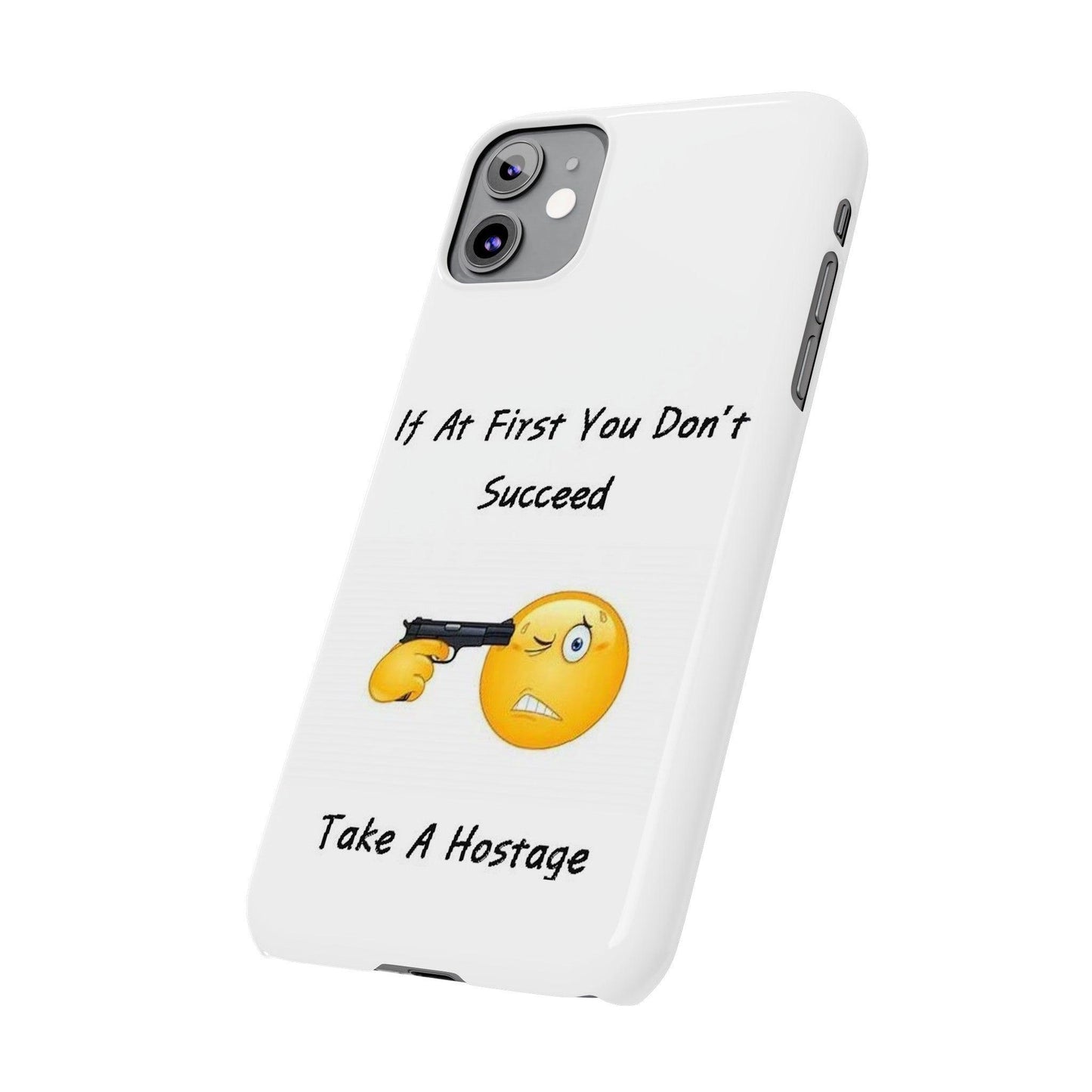 Hostage (White) - Slim Phone Cases - Better Mode