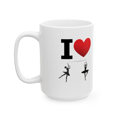 I Heart Dance - Ceramic Mug, (11oz, 15oz) - Better Mode