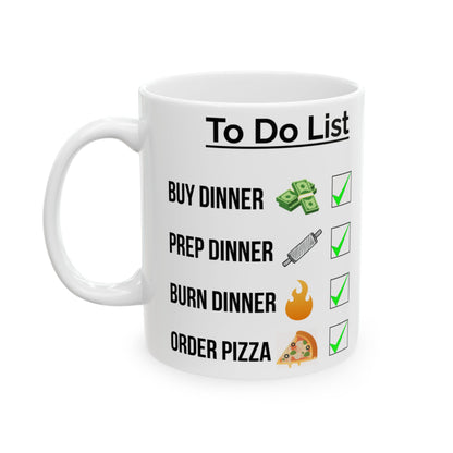 To Do List "Dinner" Ceramic Mug