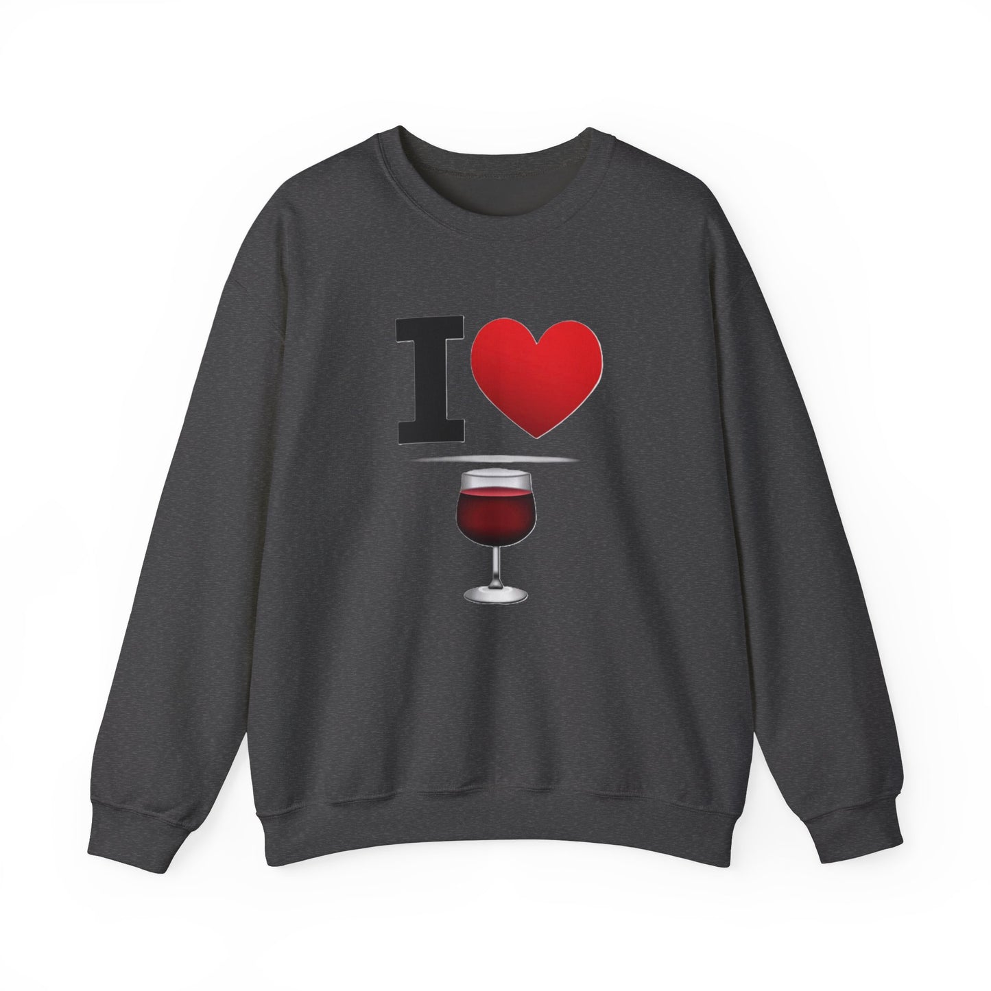 I Heart Wine - Crewneck Sweatshirt - Better Mode