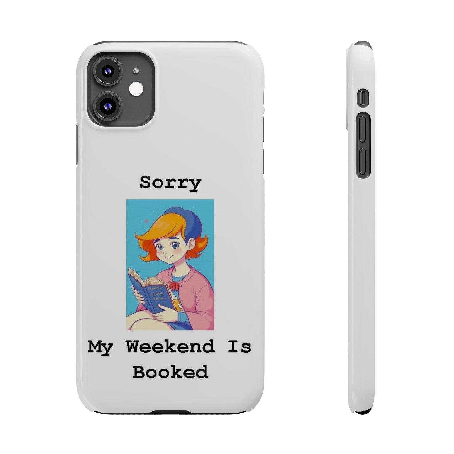 Booked 1 (White) - Slim Phone Cases - Better Mode