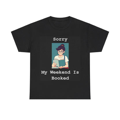 Booked 2 (Black) - Unisex Heavy Cotton Tee - Better Mode