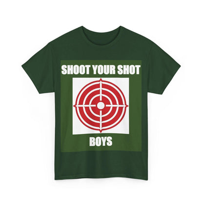 Shoot Your Shot (F Green) - Unisex Heavy Cotton T-Shirt