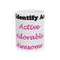 ID Active Adorable Awesome (White) - Ceramic Mug, (11oz, 15oz)