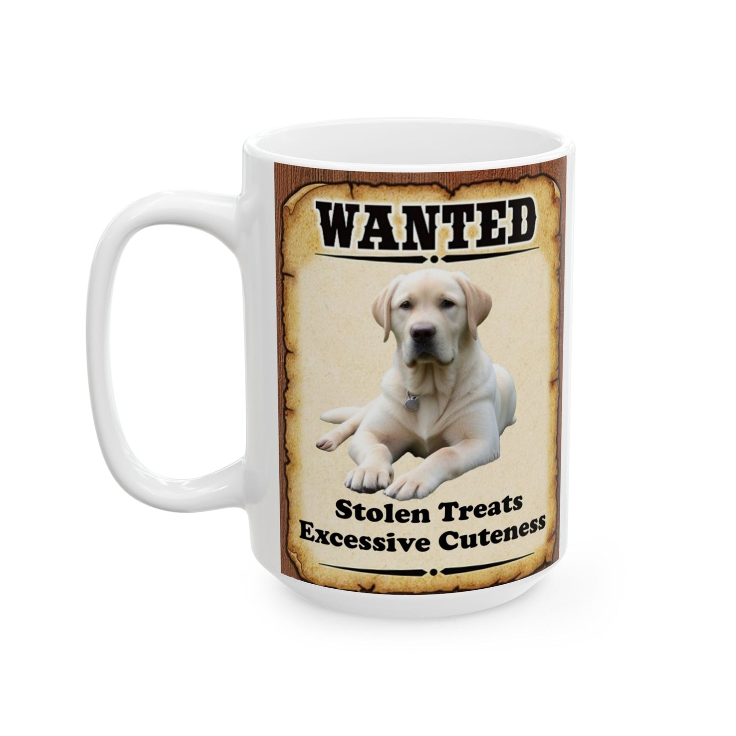 Wanted Poster Ceramic Mug - Labrador