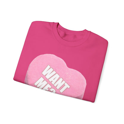 Candy Heart "Want Me?" - Crewneck Sweatshirt - Better Mode