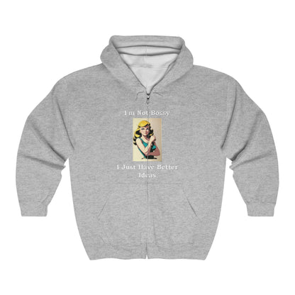 Bossy - Full Zip Hooded Sweatshirt