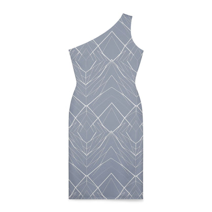 Slate Pattern Shoulder Dress (AOP)