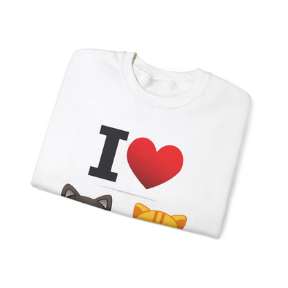 I Heart Cats - Crewneck Sweatshirt - Better Mode