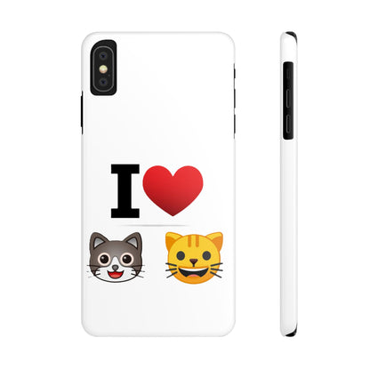 I Heart Cats - Slim Phone Cases