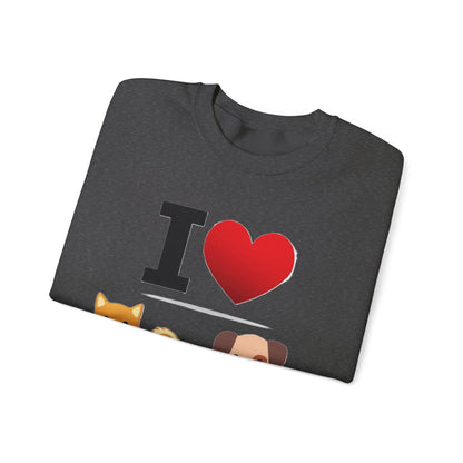 I Heart Dogs - Crewneck Sweatshirt