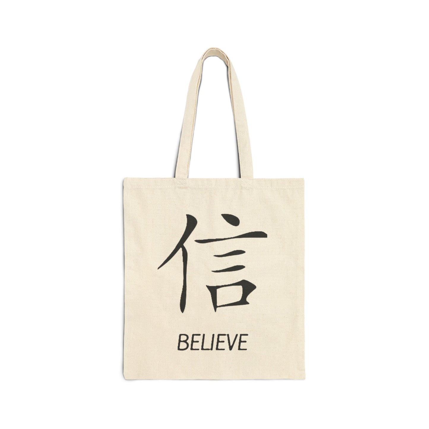 Believe Canvas Tote Bag