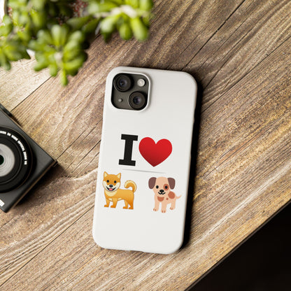 I Heart Dogs - Slim Phone Cases