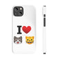 I Heart Cats - Slim Phone Cases