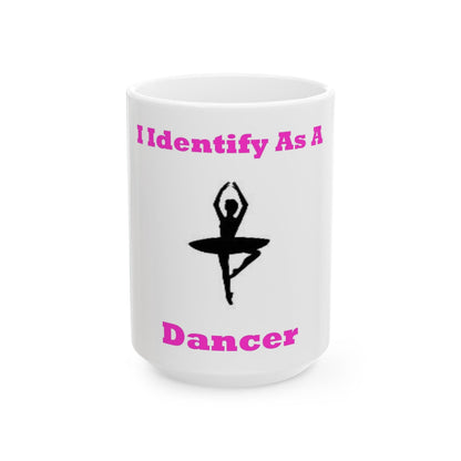 ID Dancer (White) - Ceramic Mug, (11oz, 15oz) - Better Mode