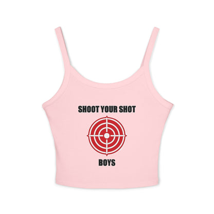 Shoot Your Shot - Women's Spaghetti Strap Tank Top