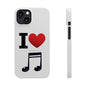 I Heart Music - Slim Phone Cases