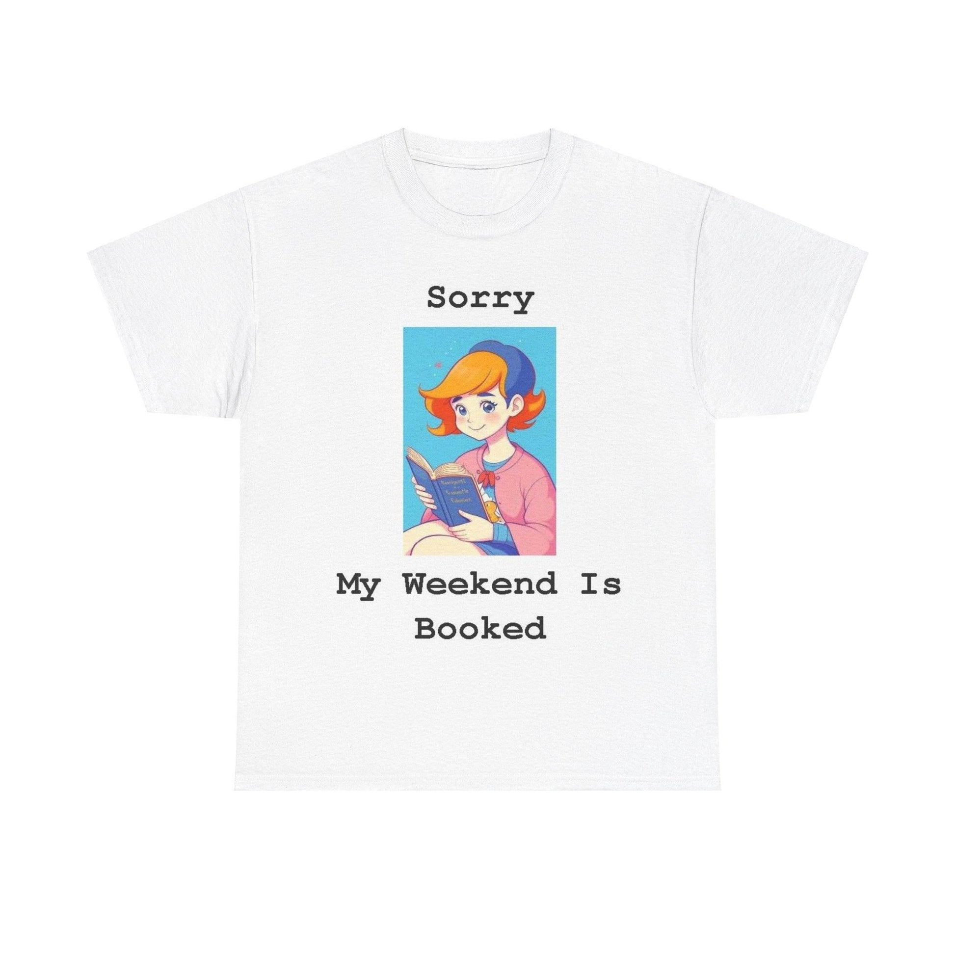 Booked (White) - Unisex Heavy Cotton Tee - Better Mode