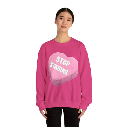 Candy Heart "Stop Staring" - Crewneck Sweatshirt - Better Mode